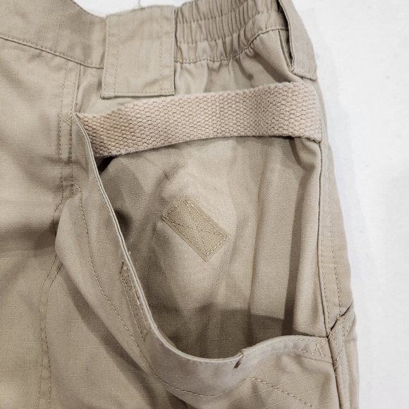 5.11 Tactical Series Cargo Pants Beige Tan Double Knee Elastic Waist Mens 36x30 - Picture 7 of 14